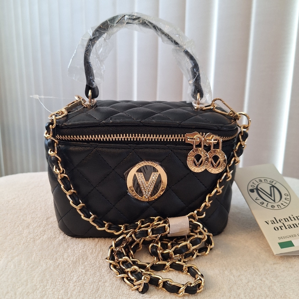 NWT Valentino Orlandi Quilted Vanity Crossbody